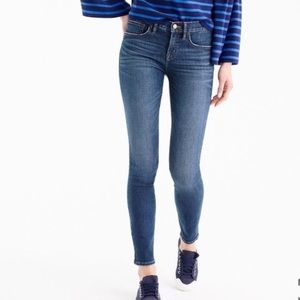 J. Crew 8” Toothpick Jeans in Lyric Wash VEUC